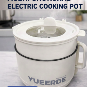 YUEERDE 1.5L Mini Cooker Electric Hot Pot Portable Non-stick Noodle Pot Electric Cooking Pot